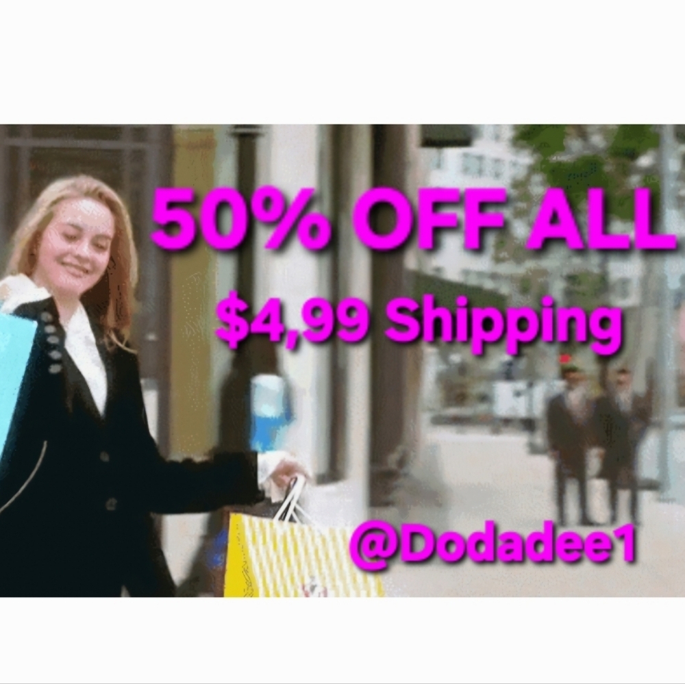 50% OFF, $4.99 Shipping